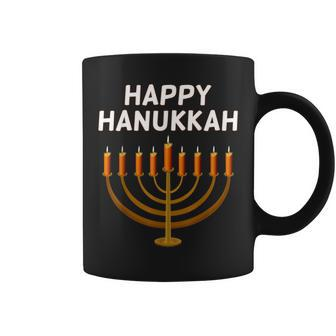 Happy Hanukkah Ugly Christmas Sweater Coffee Mug - Monsterry