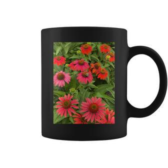 Happy Honey Bee On Flower Pretty Nature Coffee Mug | Mazezy