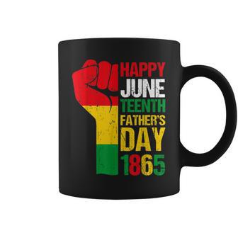 Happy Junenth Fathers Day 1865 Black Dad Happy Holiday Coffee Mug | Mazezy