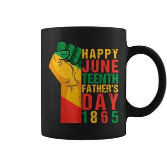 Happy Junenth Fathers Day 1865 Black Father Funny Dad Coffee Mug | Mazezy