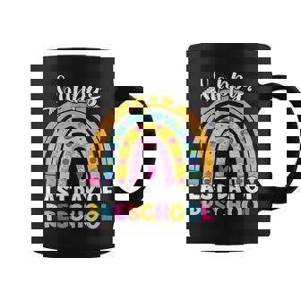 Happy Last Day Of Preschool Rainbow Teacher Student Coffee Mug | Mazezy