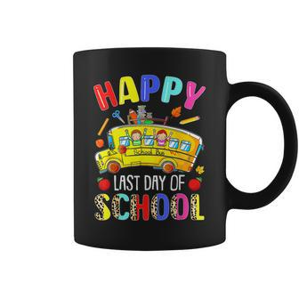 Happy Last Day Of School Bus Driver Funny Student Teacher Coffee Mug | Mazezy