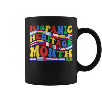 Happy National Hispanic Heritage Month All Countries Groovy Coffee Mug - Seseable
