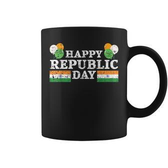 Happy Republic Day Hindustani India Flag Indian Coffee Mug | Mazezy