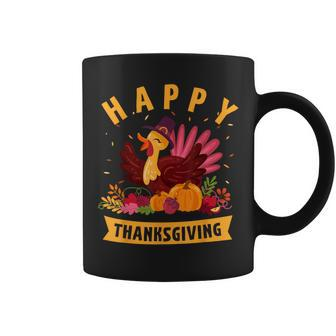 Happy Thanksgiving Dinner Turkey Lover Coffee Mug - Seseable