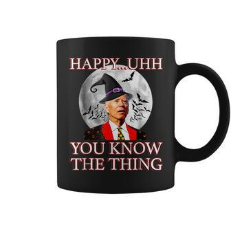 Happy Uh You Know The Thing Joe Biden Halloween Coffee Mug - Monsterry