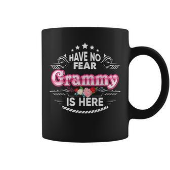 Have No Fear Grammy Is Here Floral Gift Mother Day Mommy Mom Coffee Mug | Mazezy