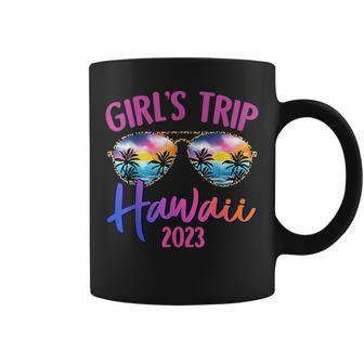 Hawaii Hawaiian 2023 Girls Trip Sunglasses Summer Girlfriend Coffee Mug | Mazezy