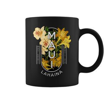 Hawaii Lahaina Maui Floral Coffee Mug | Mazezy