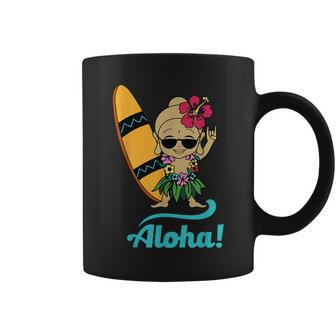 Hawaiian Surfing Buddha Aloha Hawaii Beach Yoga Coffee Mug | Mazezy