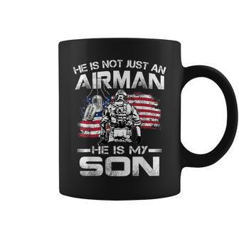 He Is Not Just An Airman He Is My Son Usaf Graduation Coffee Mug | Mazezy