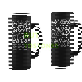 My Head Says Gym But My Heart Says Tostones Coffee Mug | Mazezy