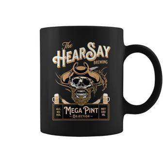 Hearsay Mega Pint Brewing Objection Brewing Funny Gifts Coffee Mug | Mazezy CA