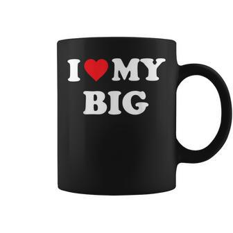 I Heart My Big Matching Little Big Sorority Coffee Mug | Mazezy UK