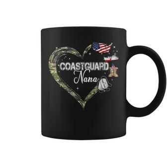 Heart Coast Guard Nana Coast Guard Graduation Nana Gifts Coffee Mug | Mazezy
