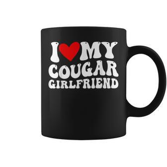 I Heart My Cougar Gf I Love My Cougar Girlfriend Groovy Coffee Mug | Mazezy