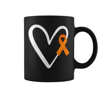 Heart End Gun Violence Awareness Funny Orange Ribbon Enough  Coffee Mug