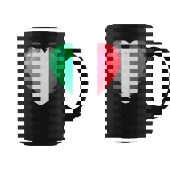 Heart Italia Italian Flag Design Coffee Mug | Mazezy