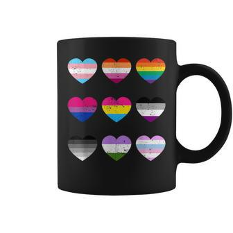 Heart Lgbt Flag Happy Pride Month Transgender Mtf Ftm Gays Coffee Mug - Seseable