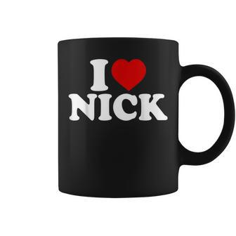 I Heart Nick First Name I Love Nick Personalized Stuff Coffee Mug - Thegiftio UK