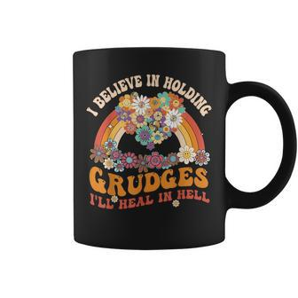 Heart Rainbow I Believe In Holding Grudges I'll Heal In Hell Coffee Mug | Mazezy