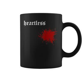 Heartless Sarcastic Horror Blood Sad Gothic Humor Zombie Humor Coffee Mug | Mazezy