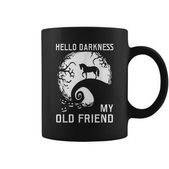 Hello Darkness My Old Friend Funny Halloween Coffee Mug | Mazezy