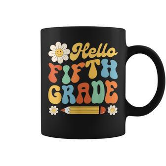 Hello Fifth 5Th Grade Back To School Teachers Kids Girls Coffee Mug - Monsterry DE