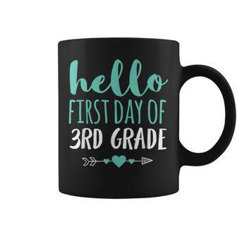Hello First Day Of 3Rd Grade T Teacher Student Arrow Coffee Mug - Thegiftio UK