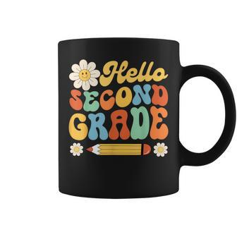 Hello Second 2Nd Grade Back To School Teachers Kids Girls Coffee Mug | Mazezy