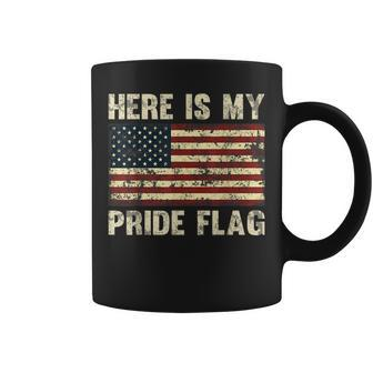 Here Is My Pride Flag Coffee Mug - Seseable