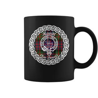 Hewitt Surname Last Name Scottish Clan Tartan Badge Crest Funny Last Name Designs Funny Gifts Coffee Mug | Mazezy