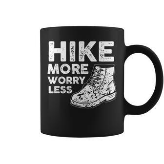 Hiking Hike More Worry Less Outdoor Alps Mountains Climbing  Coffee Mug