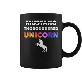 Hilarious Mustang Thoroughbred Unicorn Funny Gift Unicorn Funny Gifts Coffee Mug | Mazezy