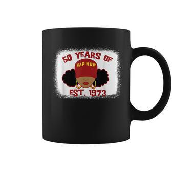 Hip Hop Is 50 50Th Anniversary Afro Puffs Black Coffee Mug - Thegiftio UK