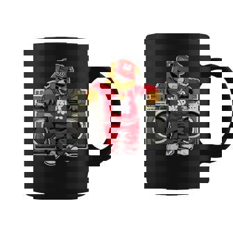 Hip Hop Teddy Bear Hip Hop Anniversary Graffiti Boombox Coffee Mug - Thegiftio