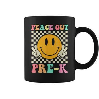 Hippie Peace Out Pre-K Teacher Kids Last Day Of School Coffee Mug - Thegiftio UK