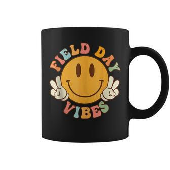 Hippie Smile Face Field Vibes Groovy Field Day 2023 Coffee Mug | Mazezy