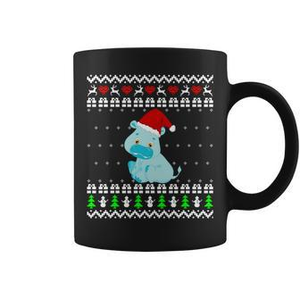 Hippo Ugly Christmas Sweater Coffee Mug - Monsterry UK