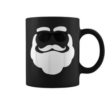 Hipster Santa Clause Funny Cool Sunglasses Santa Claus Coffee Mug | Mazezy