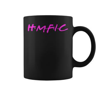 Hmfic With Bright Pink Head Mother Fucker In Charge Coffee Mug | Mazezy