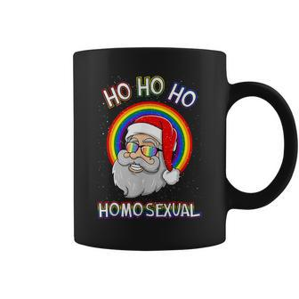 Ho Ho Ho Homosexual Holigays Lgbt Ugly Christmas Sweater Coffee Mug - Seseable
