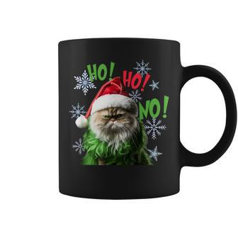 Ho Ho No Bad Cat Christmas Coffee Mug - Seseable