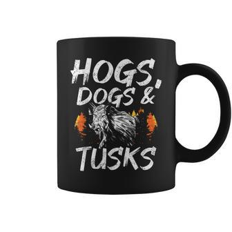 Hogs Dogs And Tusks Hog Removal Hunter Hog Hunting  Coffee Mug