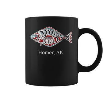 Homer Alaska Native American Halibut Fishermen Coffee Mug | Mazezy