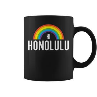 Honolulu Hawaii Lgbt Gay Pride Rainbow Coffee Mug | Mazezy