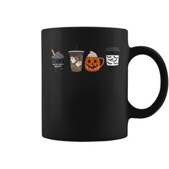 Horror Season Fall Coffee Pumpkin Tea Latte Autumn Halloween For Coffee Lovers Coffee Mug | Mazezy