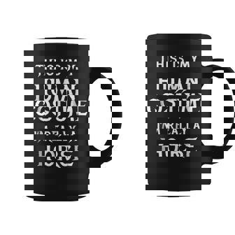 Horse Halloween Costume Easy Funny Gift Idea Halloween Funny Gifts Coffee Mug | Mazezy