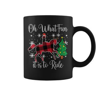 Horse Oh What Fun It Is To Ride Christmas Xmas Girls Coffee Mug - Monsterry