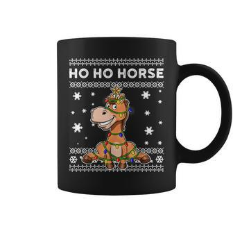 Horse Ugly Christmas Sweater Coffee Mug | Mazezy